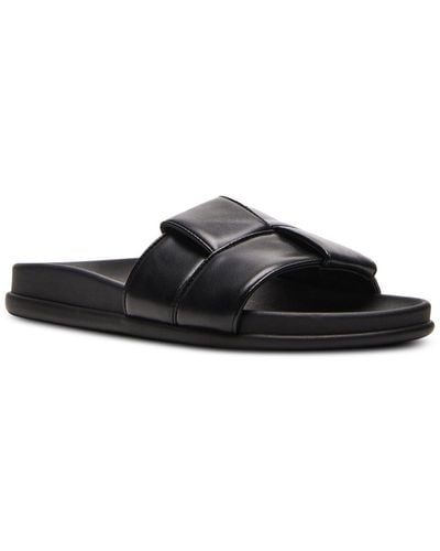 Madden Girl Xion Footbed Slide Sandals - Black