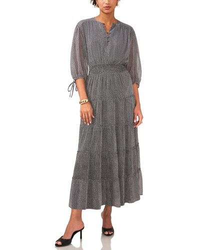 1.STATE Tiered Maxi Dress - Gray