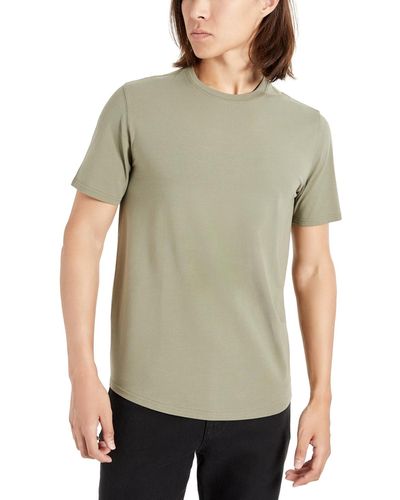 Kenneth Cole Classic Fit Slub Short-sleeve Flex Crewneck T-shirt - Green