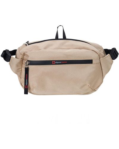 Alpine Swiss Fanny Pack Adjustable Waist Bag Sling Crossbody Chest Pack Bum Bag - Natural