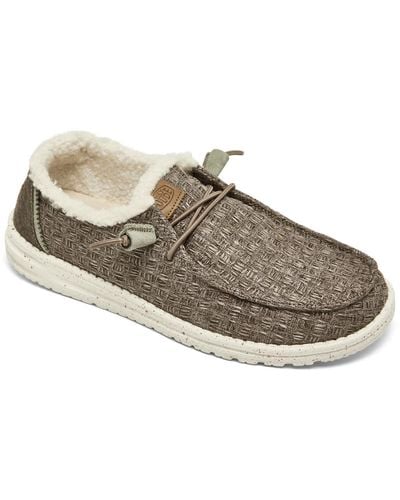 Hey Dude Wendy Warmth Slip-on Casual Sneakers From Finish Line - Gray