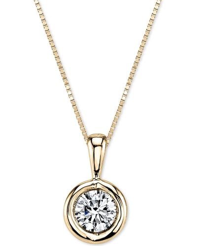 Sirena Energy Diamond Pendant Necklace (1/5 Ct. T.w. - Metallic
