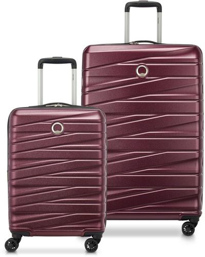 Delsey Cannes 2 Piece Hardside luggage Set - Purple