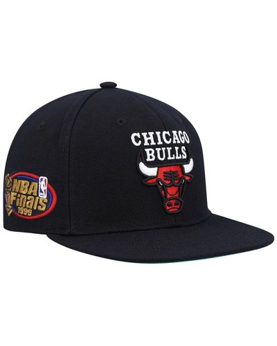 Mitchell & Ness Black Chicago Bulls Hardwood Classics 1998 Nba Finals Top Shot Snapback Hat