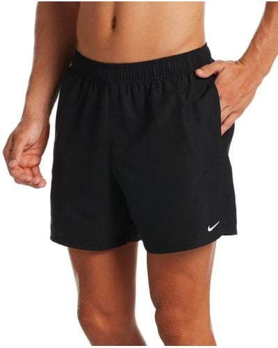 Nike Essential Lap Solid 5" Swim Trunks - Black
