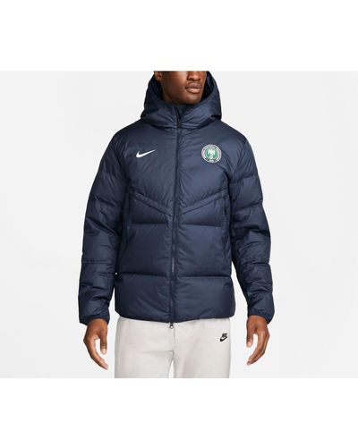 Nike Nigeria National Team Strike Hoodie Full-zip Jacket - Blue