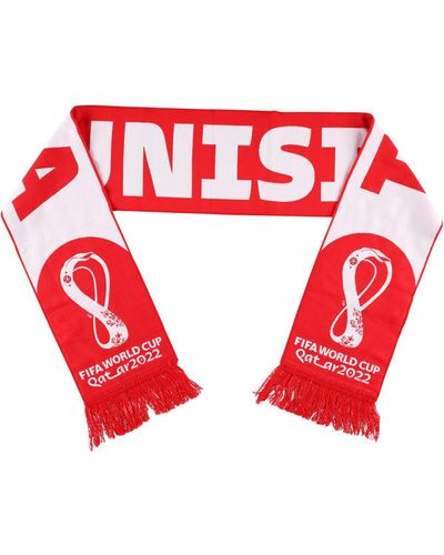 Ruffneck Scarves And Tunisia National Team 2022 Fifa World Cup Qatar Scarf - Red