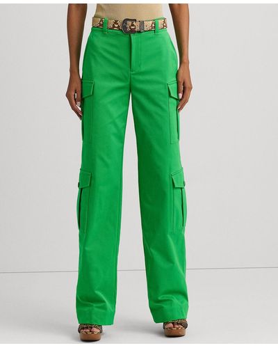 Lauren by Ralph Lauren Straight-leg Cargo Pants - Green