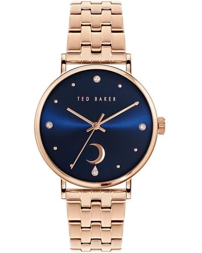 Ted Baker Phylipa Moon Stainless Steel Bracelet Watch 37mm - Blue