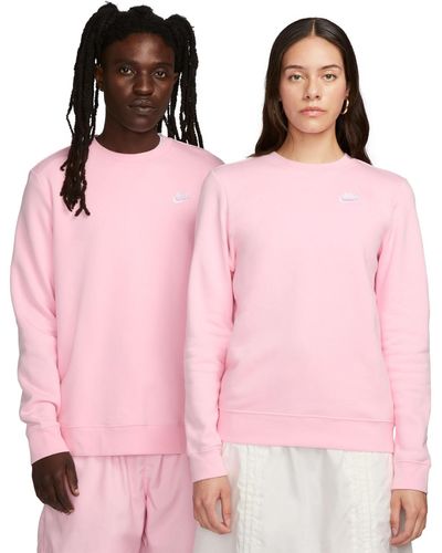 Nike Sportswear Club Fleece Crewneck Sweatshirt - Pink