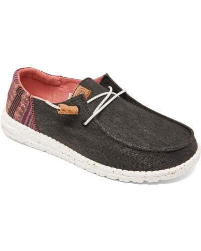 Hey Dude Wendy Funk Casual Moccasin Sneakers From Finish Line - Brown