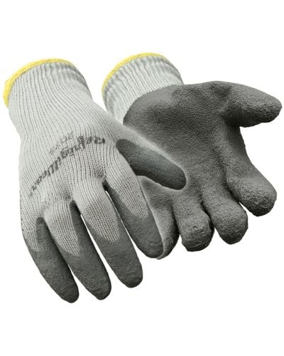 Refrigiwear Thermal Ergo Grip Crinkle Latex Palm Coated Gloves (pack Of 12 Pairs) - Gray