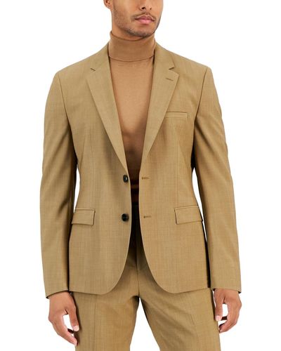 BOSS Hugo By Modern-fit Stretch Suit Separate Jacket - Natural