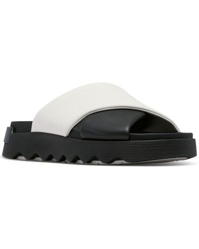 Sorel Viibe Crisscross Slide Sandals - Black