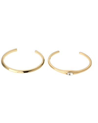 RACHEL Rachel Roy 2pc Metal Cuff Bracelet Set - Metallic