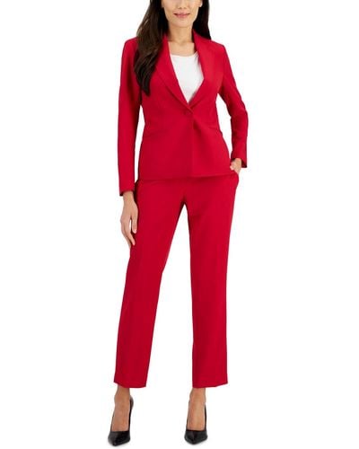 Le Suit Crepe One-button Pantsuit - Red