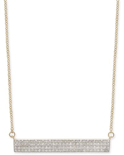 Wrapped in Love Diamond Pave Bar Pendant Necklace (1/4 Ct. T.w. - White