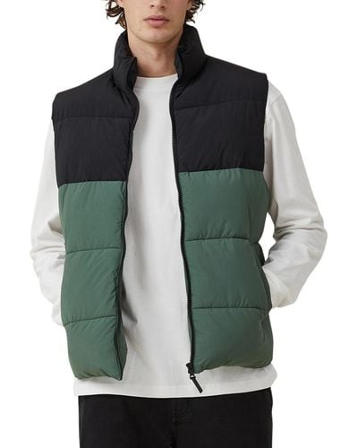 Cotton On Mother Puffer Vest - Green