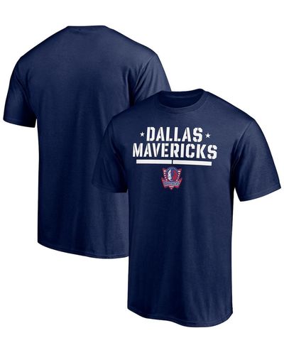Fanatics Dallas Mavericks Hoops For Troops Trained T-shirt - Blue