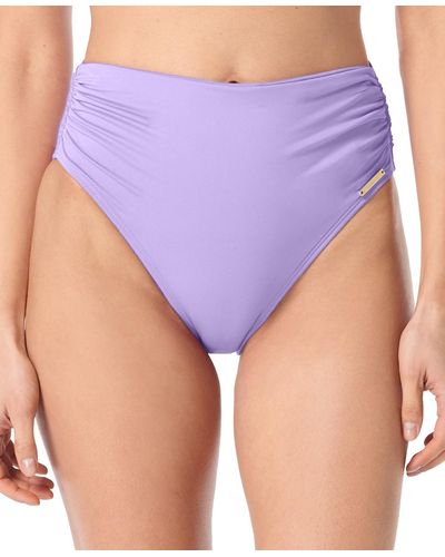 Vince Camuto High-waisted Bikini Bottoms - Purple