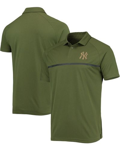 Levelwear New York Yankees Delta Sector Raglan Polo Shirt - Green