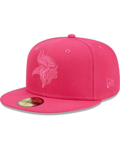 KTZ Minnesota Vikings Color Pack 59fifty Fitted Hat - Pink