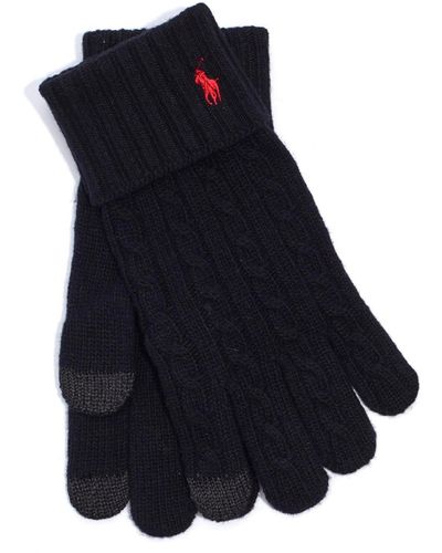 Polo Ralph Lauren Classic Cable Gloves - Blue