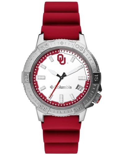 Columbia Peak Patrol Oklahoma Silicone Strap Watch 45mm - Red