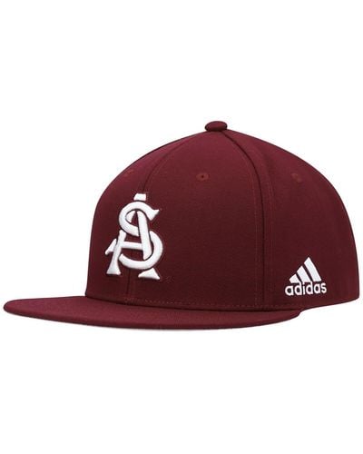 adidas Arizona State Sun Devils Baseball On-field Fitted Hat - Red