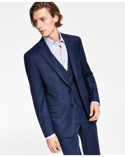 Calvin Klein X-fit Slim-fit Stretch Suit Jackets - Blue