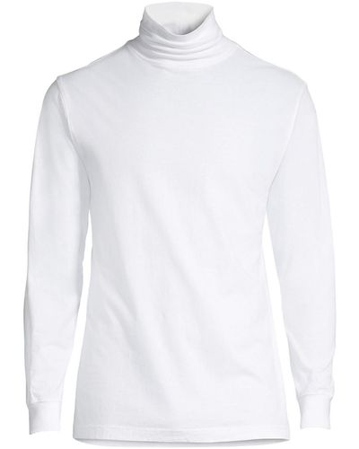 Lands' End Super-t Turtleneck T-shirt - White