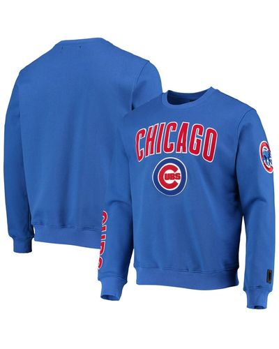Pro Standard Chicago Cubs Stacked Logo Pullover Sweatshirt - Blue