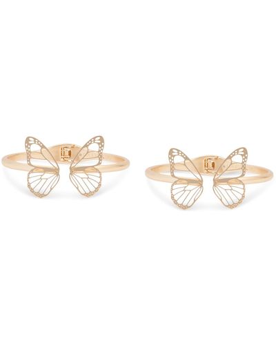 Lucky Brand Tone 2-pc. Set Open Butterfly Cuff Bracelets - Natural