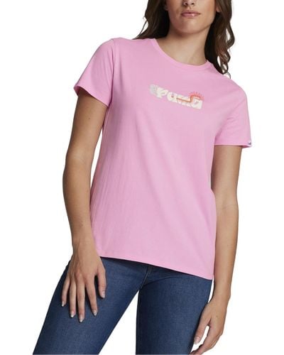 PUMA Radiant Graphic Cotton Short-sleeve T-shirt - Purple