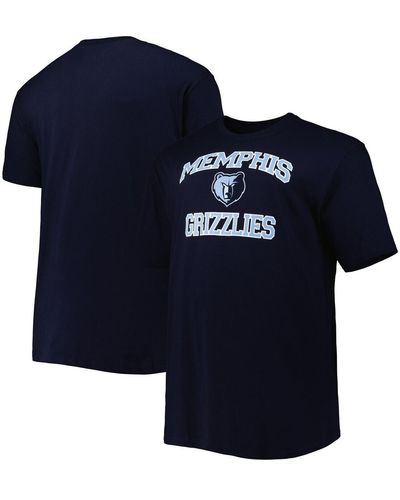 Profile Memphis Grizzlies Big And Tall Heart And Soul T-shirt - Blue