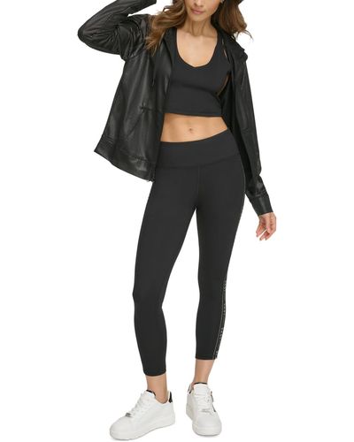 DKNY Sport High-waist Logo Tape leggings - Black