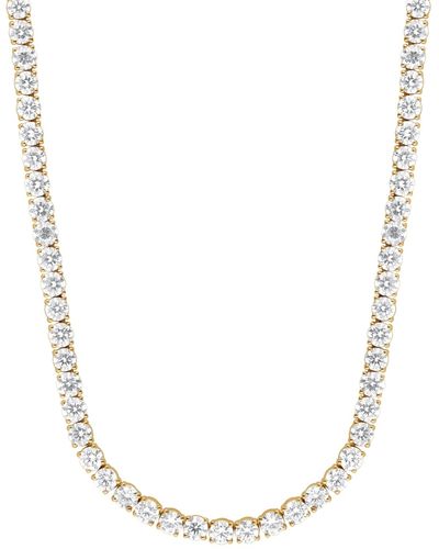 Badgley Mischka Lab Grown Diamond 18" Tennis Necklace (28-1/2 Ct. T.w. - Metallic