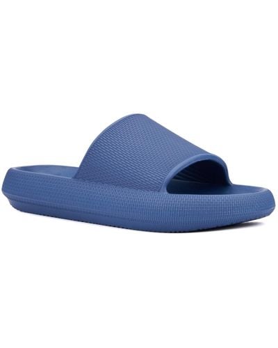 Xray Jeans Footwear Treyton Slip On Slides - Blue