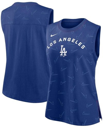 Nike Los Angeles Dodgers Muscle Play Tank Top - Blue