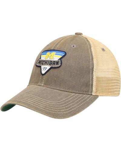 Legacy Athletic Michigan Wolverines Legacy Point Old Favorite Trucker Snapback Hat - Gray