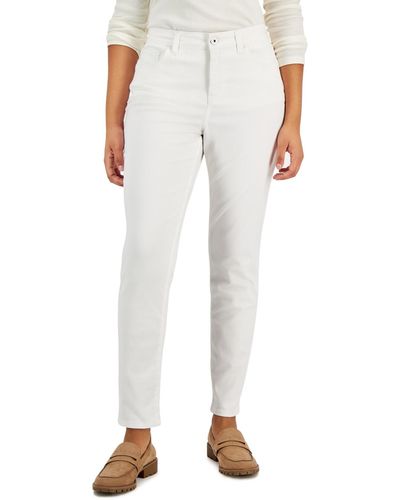 Style & Co. Curvy-fit Skinny Jeans - White