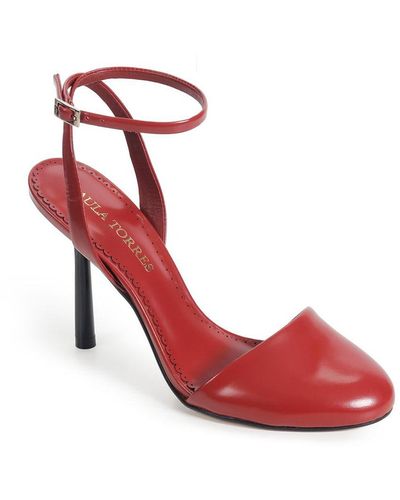 Paula Torres Shoes Baden Ankle-strap Pumps - Red