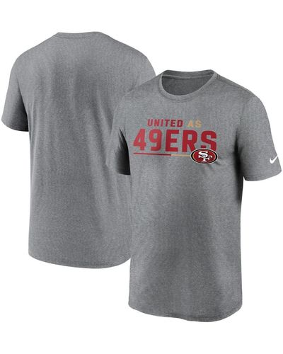 Nike San Francisco 49ers Legend Team Shoutout Performance T-shirt - Gray