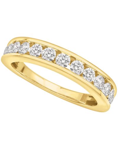 Macy's Diamond Channel Band (1 1/2 Ct. T.w.) In 14k White Gold Or Yellow Gold - Metallic