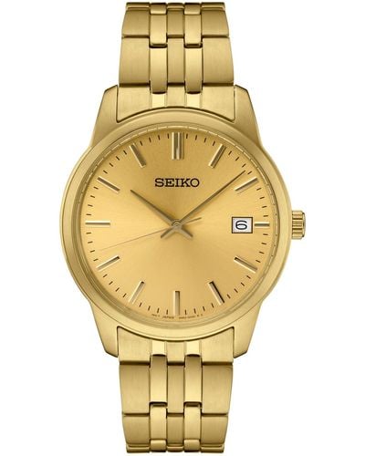 Seiko Essential Gold-tone Stainless Steel Bracelet Watch 40mm - Metallic