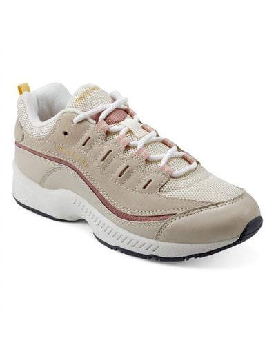 Easy Spirit Romy Round Toe Casual Lace Up Walking Shoes - White
