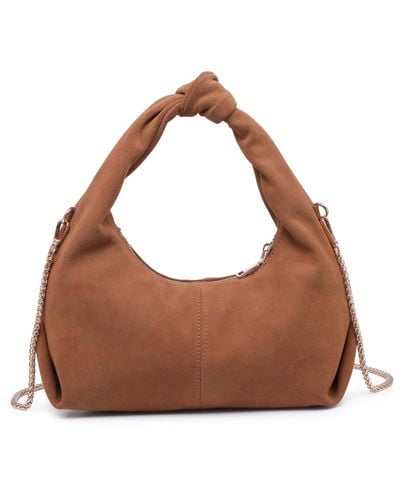 Moda Luxe Fringe Light Brown Crossbody Bag Women's Purse