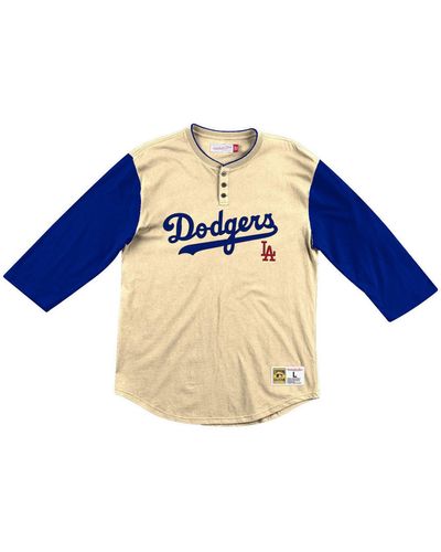 Mitchell & Ness Los Angeles Dodgers Player Henley Shirt - Multicolor