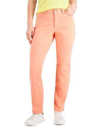 Charter Club Women's Lexington Tummy Control Straight-Leg Jeans, Short  Lengths, Created for Macy's - Macy's