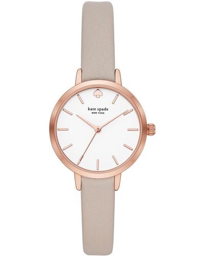Kate Spade Metro Leather Strap Watch - Multicolor